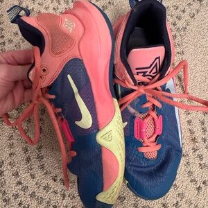 Nike Kids' Blue and Coral Sneakers